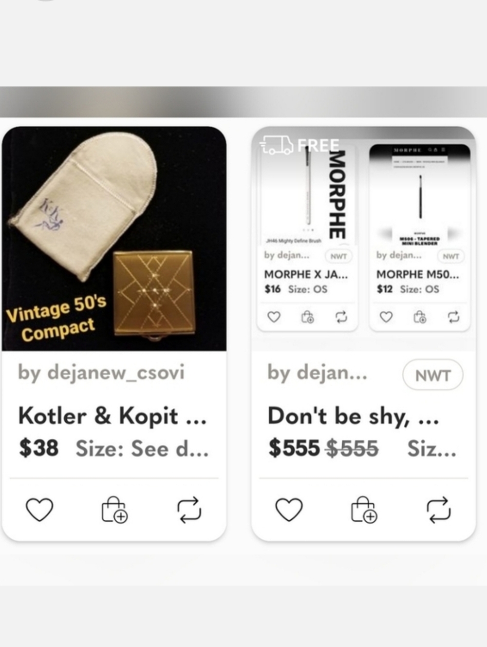 No time to run to the store for a gift? Filter a search by "NWT"